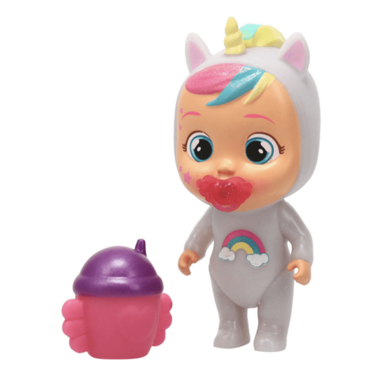 Cry Babies Magic Tears™ Unicorn Doll 6in - Light Purple 