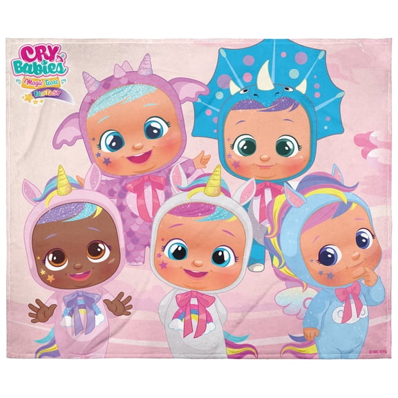 Cry Babies Super Soft And Cuddly Plush Fleece Throw Blanket