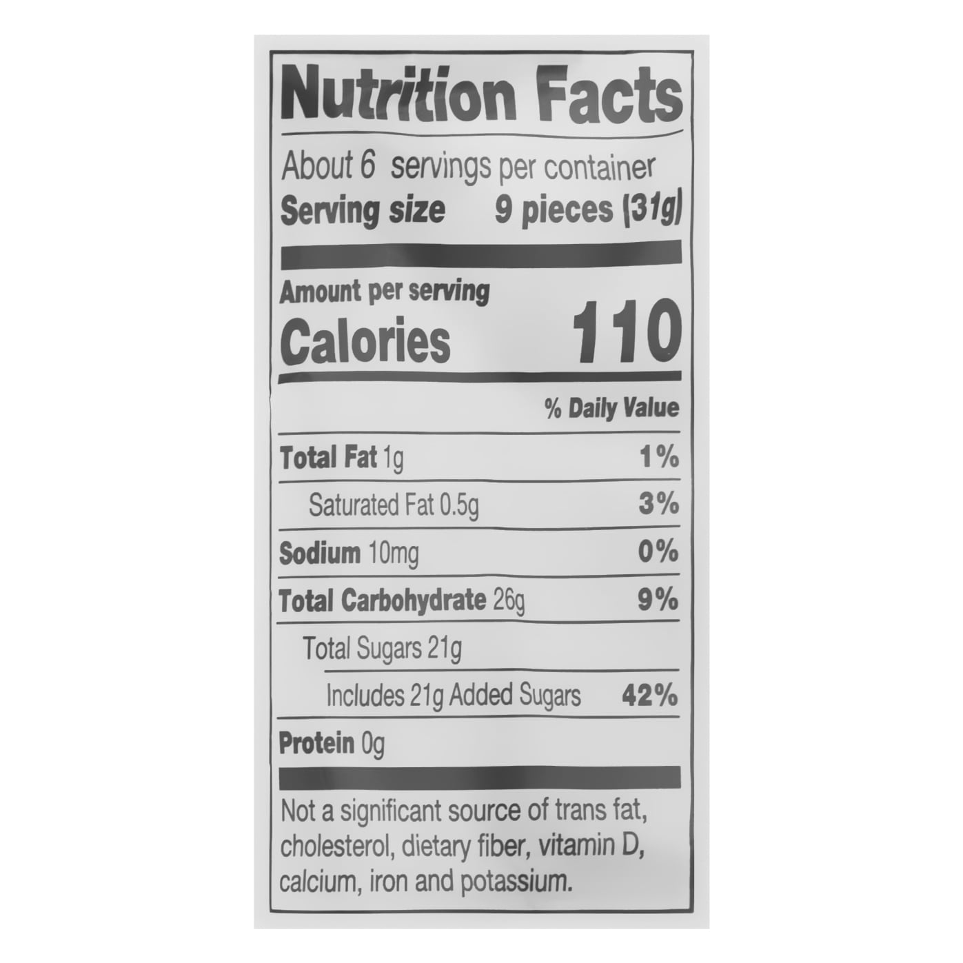 Cry Baby Sour Chews 7 oz. Bag