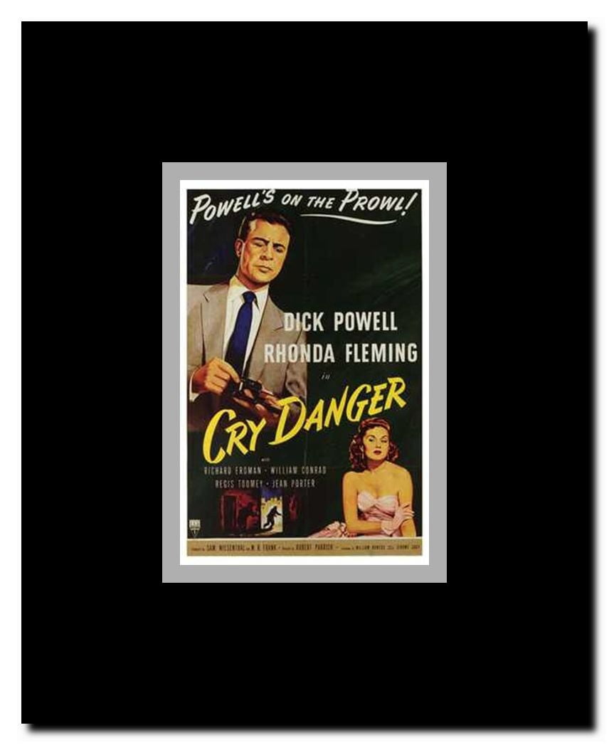 Cry Danger Framed Movie Poster