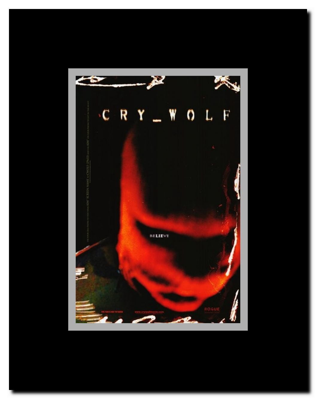 Cry Wolf Framed Movie Poster