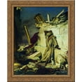 thumbnail image 1 of Cry of prophet Jeremiah on the Ruins of Jerusalem (on a Bible subject) 20x24 Gold Ornate Wood Framed Canvas Art by Repin, Ilya, 1 of 2