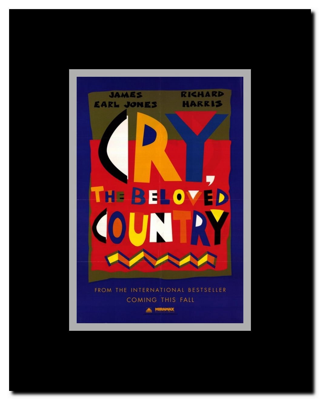 Cry the Beloved Country Framed Movie Poster