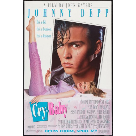 Crybaby Poster Johnny Depp 24Inx36In Art Poster 24x36 Multi-Color Square Adults Z Posters
