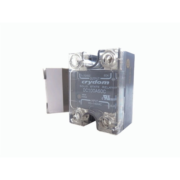 Crydom 4-Pin 13mA 140V AC-In 60A 72V DC-Out Solid State Relay DC100A60C