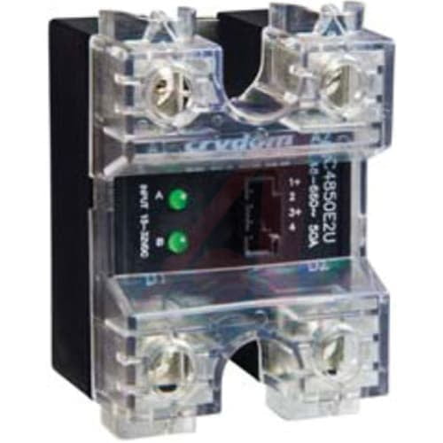 Crydom CD2450W3V, Solid State Relay, Panel Mt, Control: 4-32VDC, Load: 24-280VAC 50A, 4Pin Screw Term