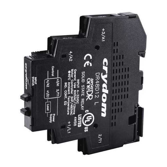 Crydom Solid State Relay, 3 Phase, Screw Clamp, DIN Rail, SCR DR24E12