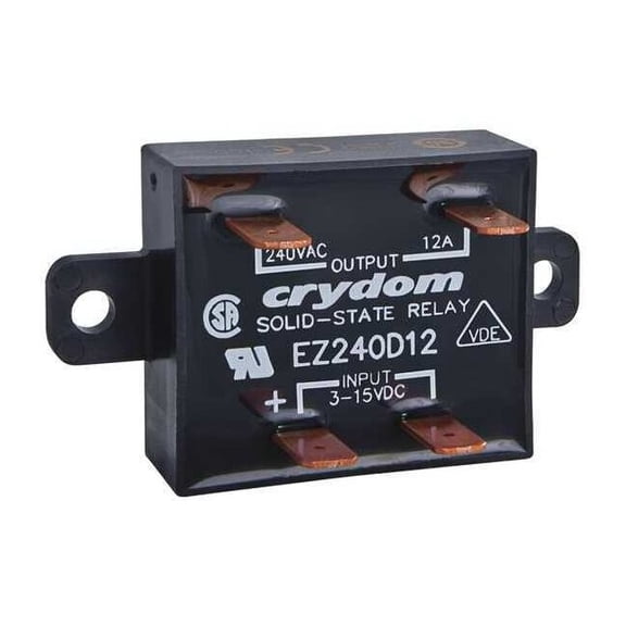 Crydom Solid State Relay, 1 Phase, Faston, Panel, SCR EZ240D18