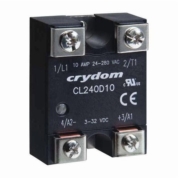 Crydom Solid State Relay, 1 Phase, Screw Clamp, Panel, Triac CL240D10