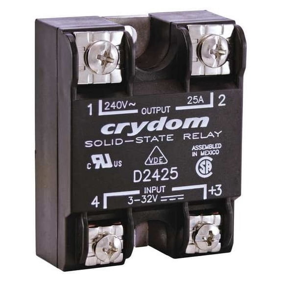 Crydom SolStateRelay,In3-32VDC,Out24-280VAC,SCR D2410
