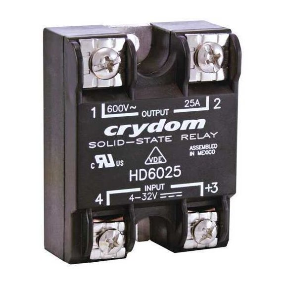 Crydom Solid State Relay, 1 Phase, Screw Clamp, Panel, SCR HD4825
