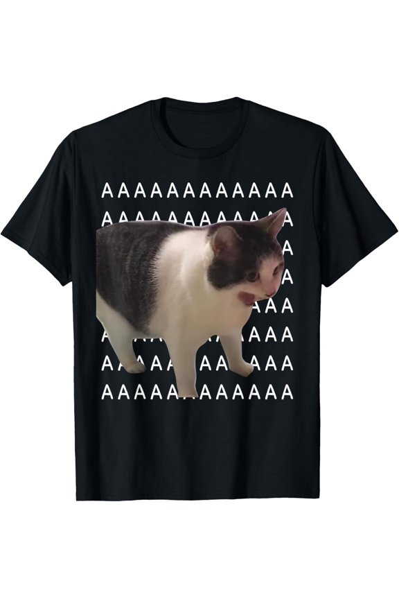 Crying Cat Screaming Cat Angry Cat T-Shirt