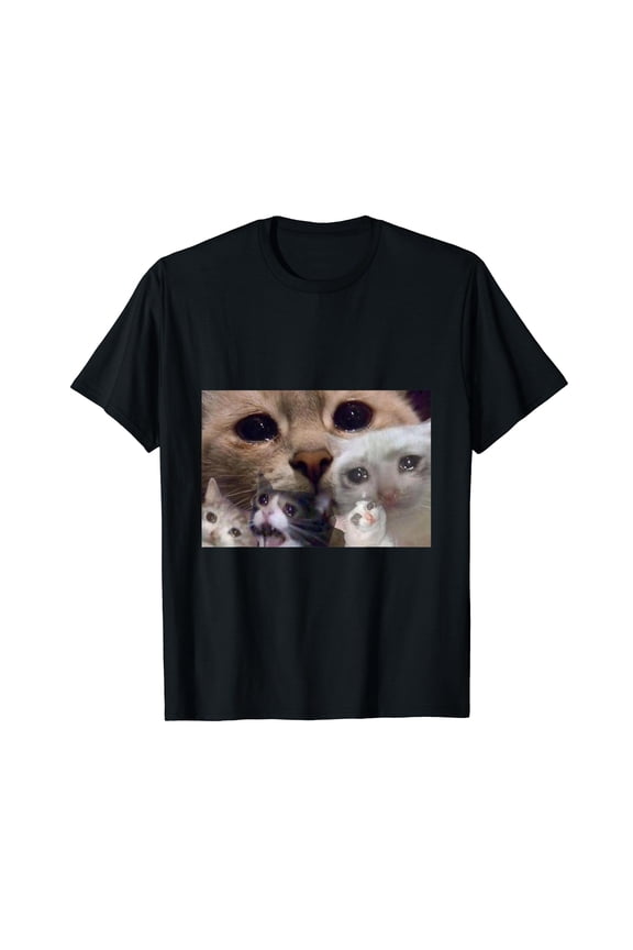 Crying Cat meme Shirt Sad cat T-Shirt