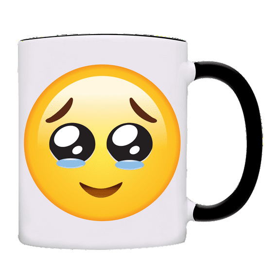Crying Cry Cry Face Text Image We send each other Coffee Mug-0170-Black