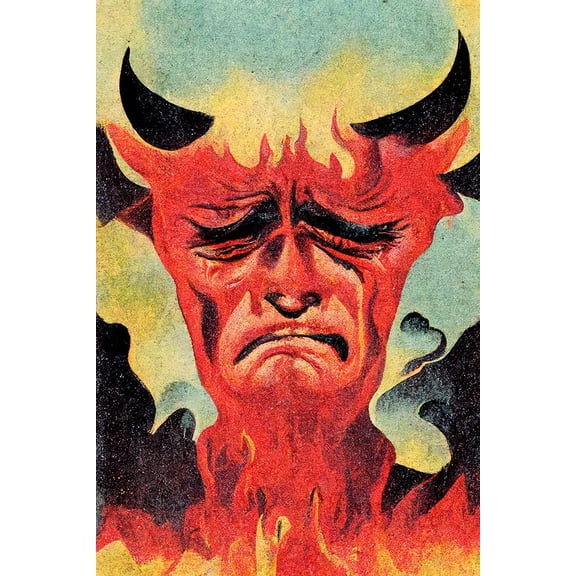 Crying Devil Poster Print - Treechild (16 x 24)