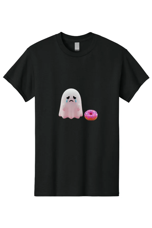 Crying-Ghost Mens Graphic Tee, 100% Cotton, Casual Summer Wear