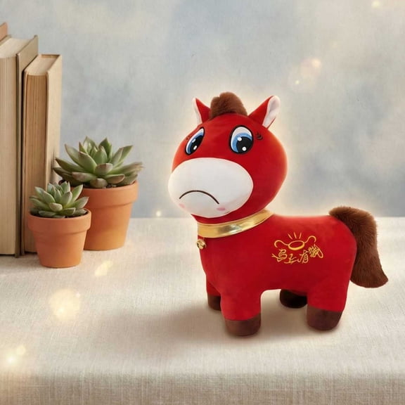 Crying Horse Stuffed Animal, 9.8" Cute Sad Horse Stuffed Plush Toy, Soft Plushie Pillow, Ideal Birthday Christmas Valentine's Day Presents for Kids Boys Girls, Cuddly Hugging Toy