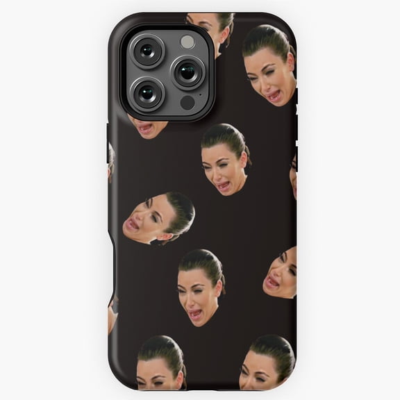 Crying Kim Kardashian Meme Phone Case for iPhone 16 15 14 13 12 11 Pro Max M891394