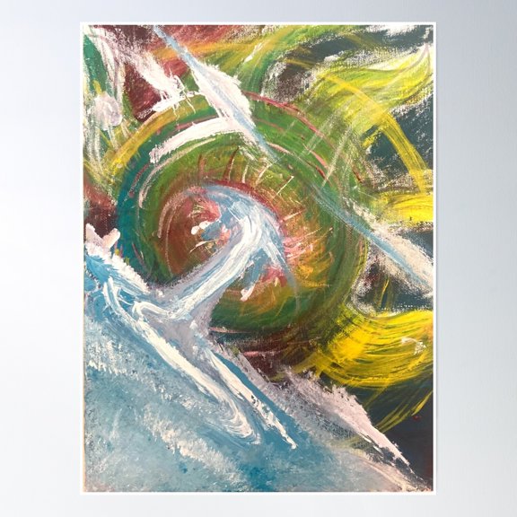 Crying Sun Poster Wall Art, Modern Wall Decor, 8x12 UNFRAMED