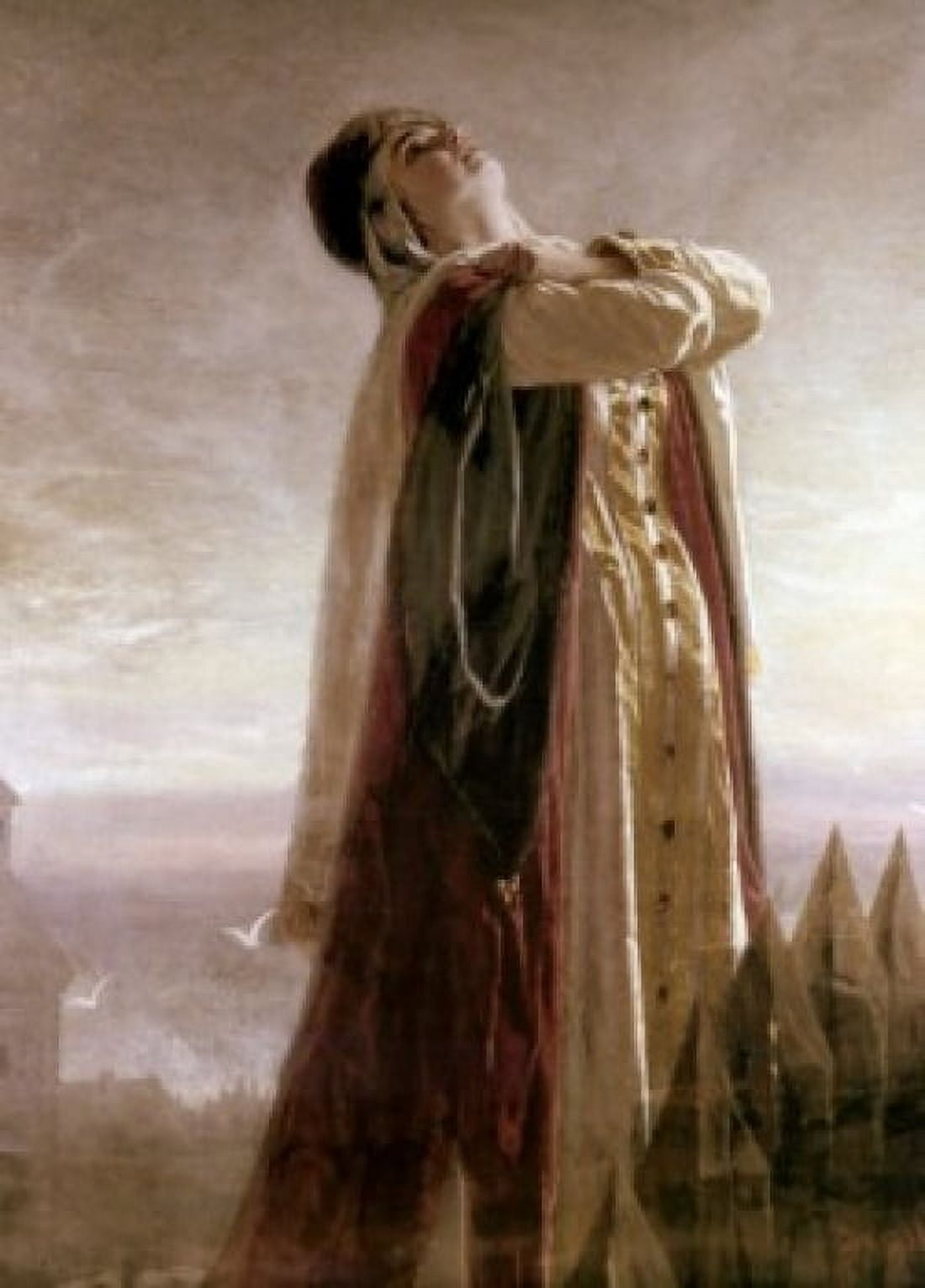 Crying Yaroslavna by Vasili Grigorevich Perov 1834-1882 Canvas Art - Vasili Grigorevich Perov (24 x 36)