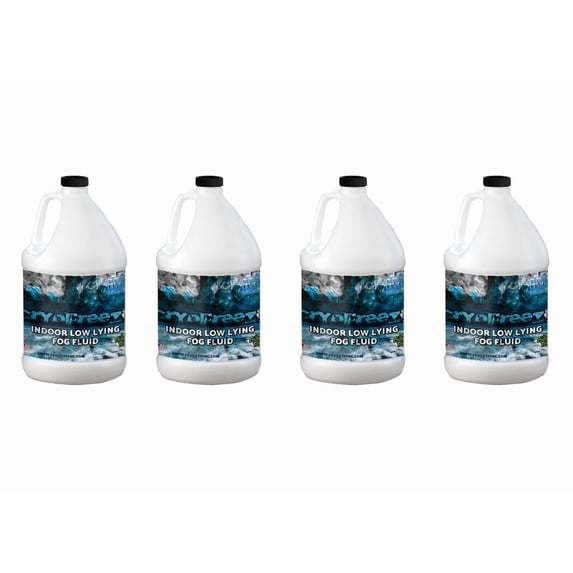 Cryo Freeze - Low Lying Ground Fog Machine Fluid - Stage and Studio Fog Juice - 4 Gallon Case