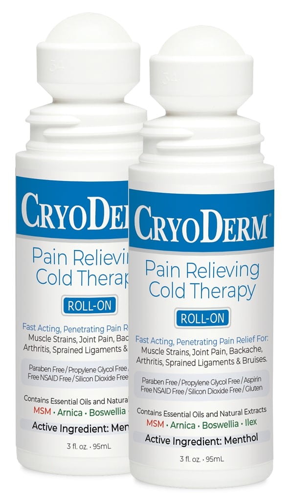 CryoDerm Cold Therapy 3 oz Roll-On 2-Pack