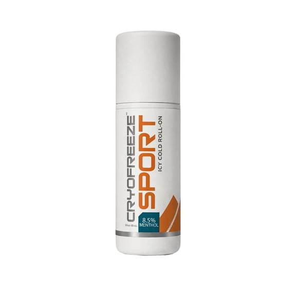 CryoFreeze Sport Icy Cold Menthol Roll-On for Muscle Pain & Inflammation Relief, 12 Botanicals