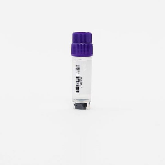 CryoKING 2.0ml 1000Pcs Polypropylene Cryovials with External Thread and Purple Caps Assembled, Tubes with Bottom 2D Barcode for Sample Collection and Storage