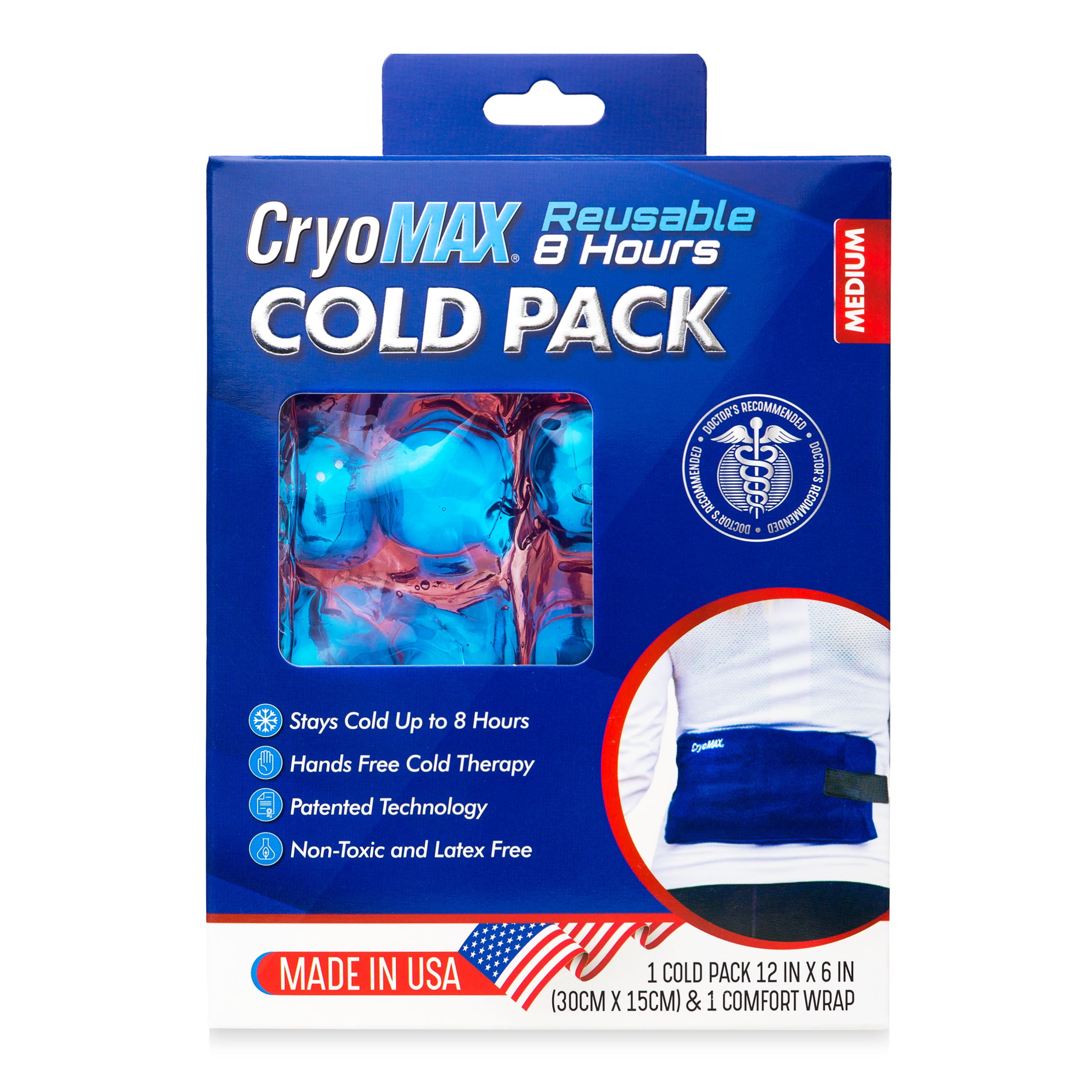 CryoMax Reusable 8 Hour Medium Cold Pack 