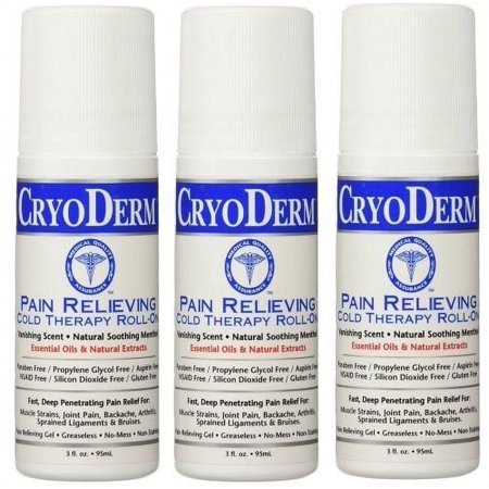 Cryoderm 3 Oz. Roll-On 3-PACK