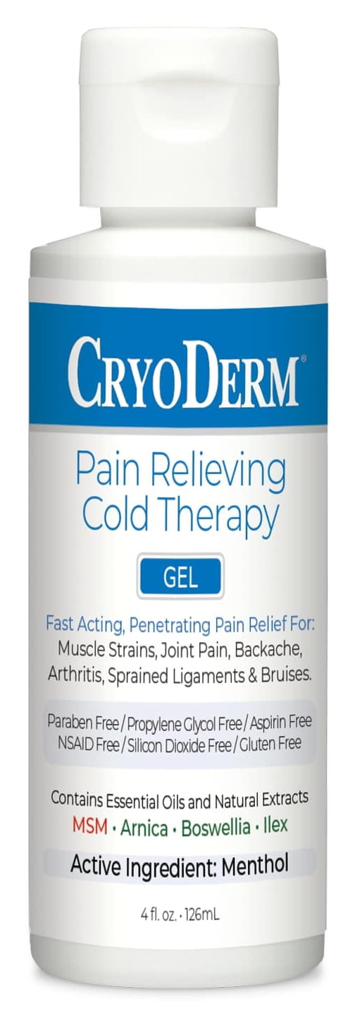 Cryoderm Cold Therapy Gel 4oz Bottle
