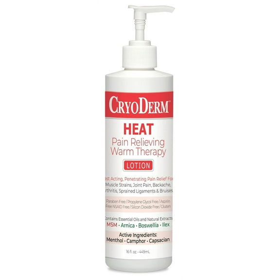 Cryoderm Heat 16 oz Lotion