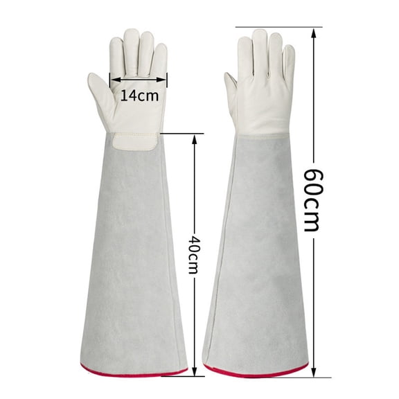 Cryogenic Gloves Low Temperature Liquid Nitrogen Protective Gloves Cold Storage Safety Frozen Gloves 60cm