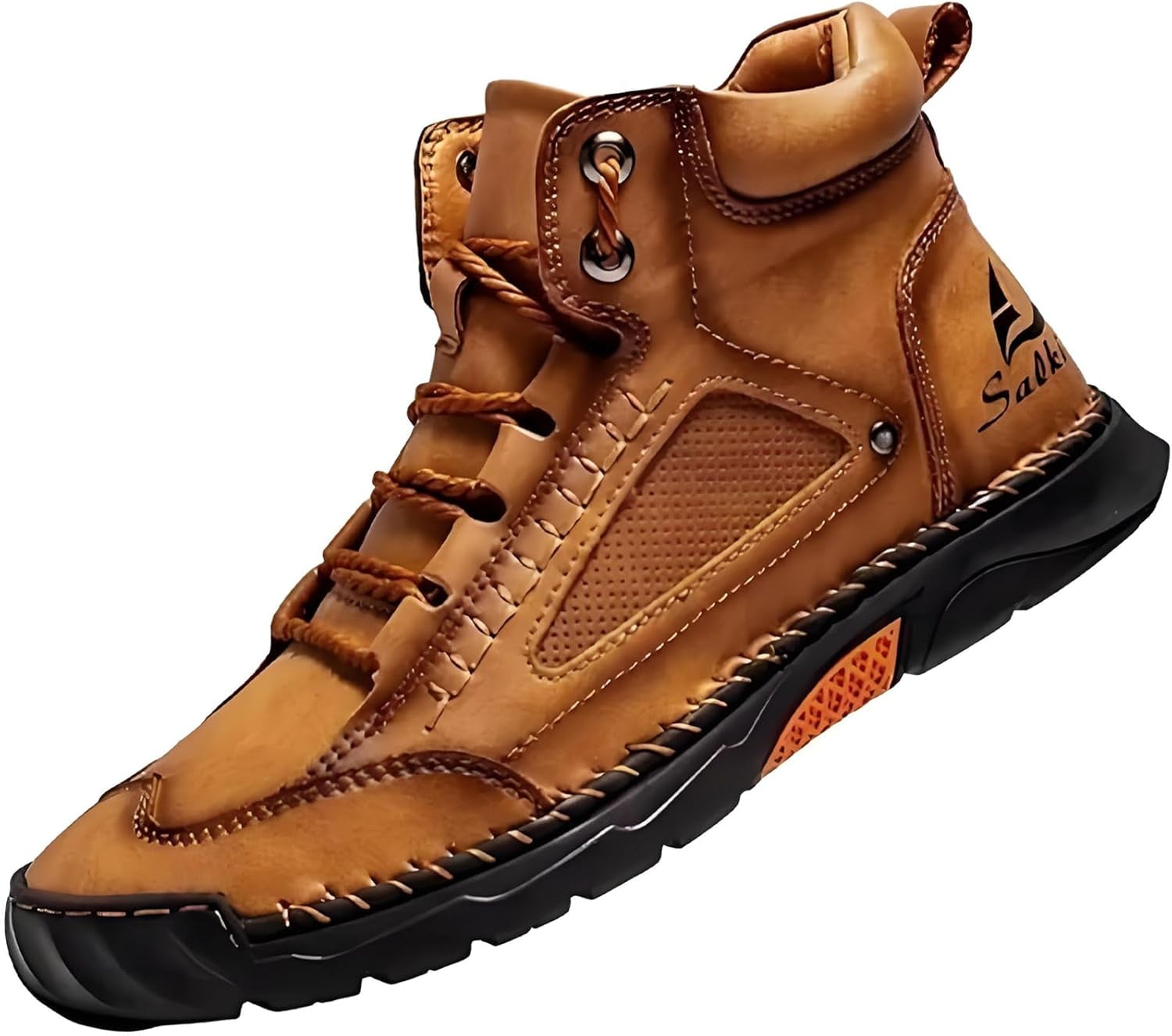 Cryonessa Leather Boots for Men, Comfortable Handmade Leather Boots ...