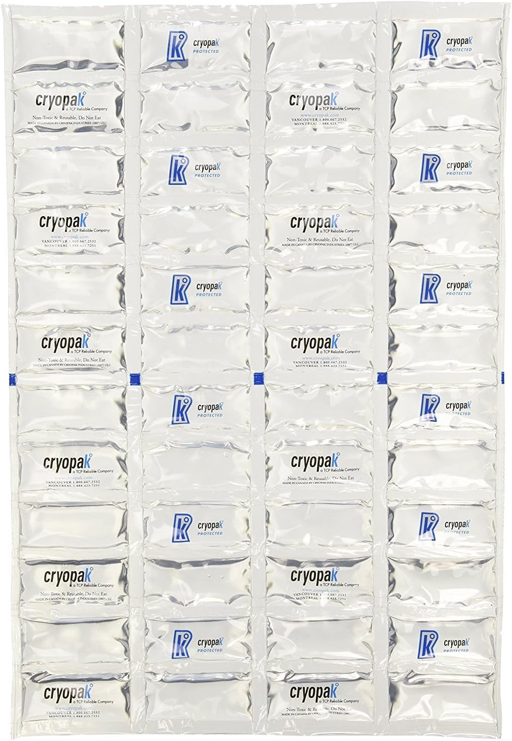 Cryopak 2 Large Multi Purpose Reusable 12x17 Non Toxic Ice Blanket ...