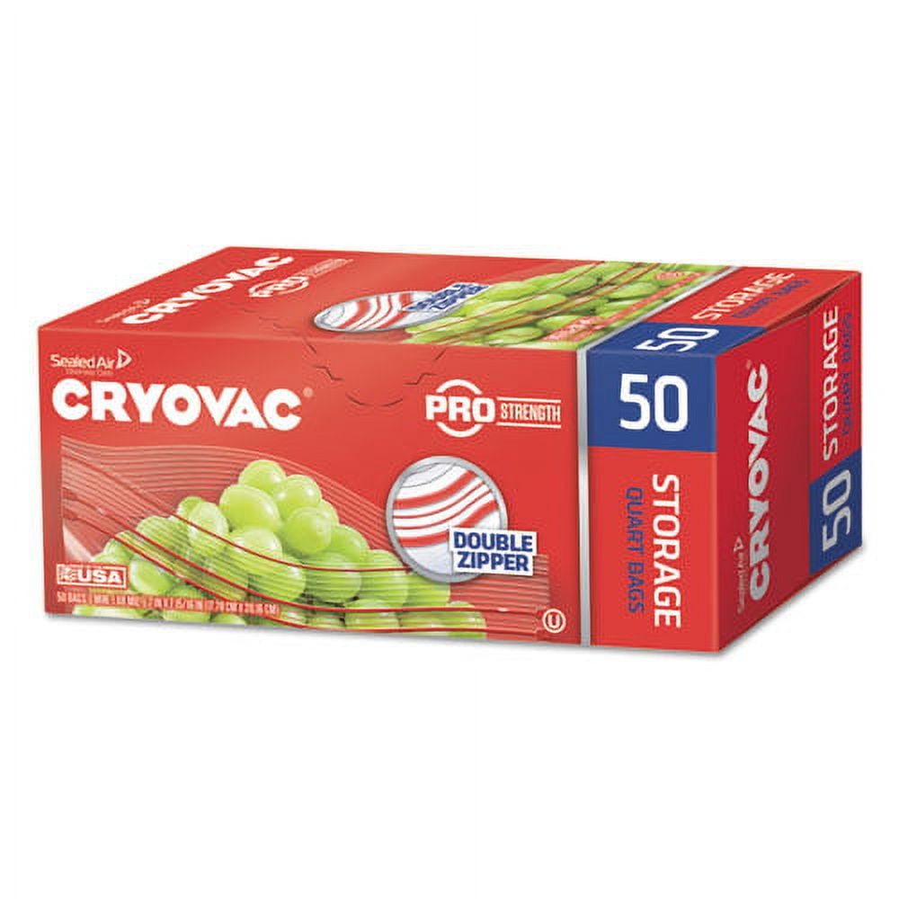 Cryovac Brand Resealable One Gallon Storage Bags 100946907 