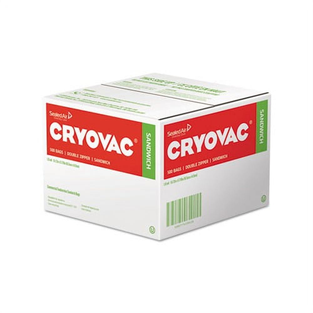 Cryovac Sandwich Bags 1.15 mil, 6.5" x 5.88", Clear, 500/Carton