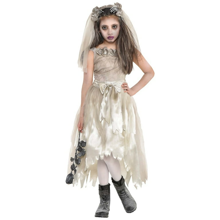 Ghostly Bride Costume Grey Child Ghostly Bride Costume Grey Child