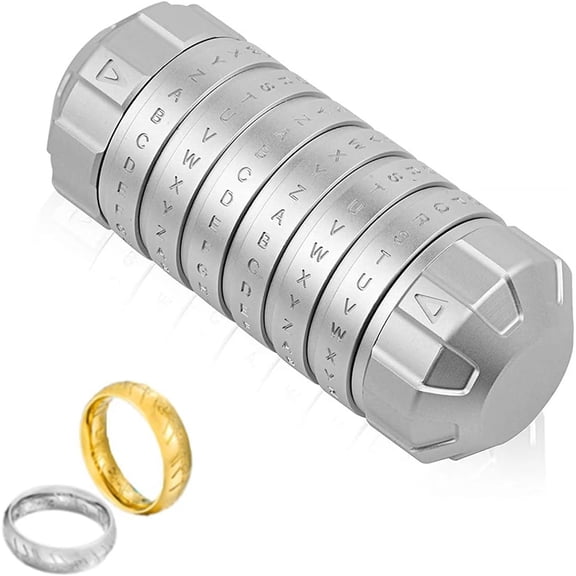 Cryptex Puzzle Boxes Da Vinci Code Mini Cryptex Lock with Hidden Compartments Anniversary Valentine's Day Mysterious birthday gifts for family and friends Puzzle