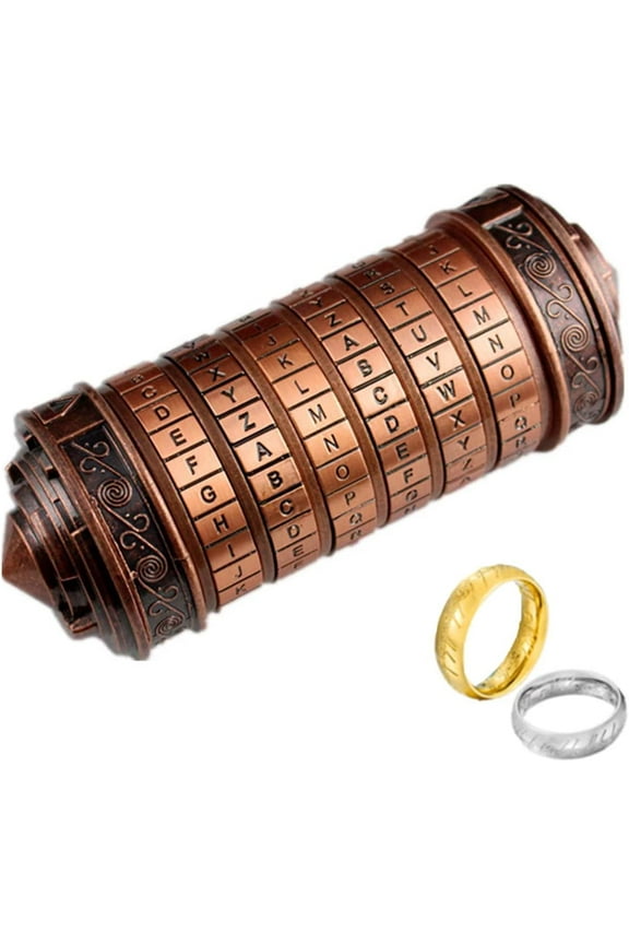 Da Vinci Code Mini Cryptex Lock Anniversary Valentine's Day Romantic Birthday Gifts for Her Puzzle