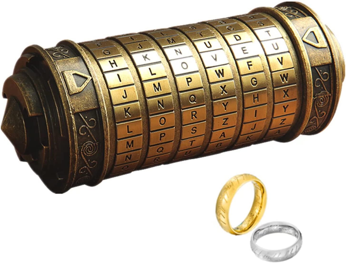 Cryptex Puzzle Boxes Da Vinci Code Mini Cryptex Lock with Hidden