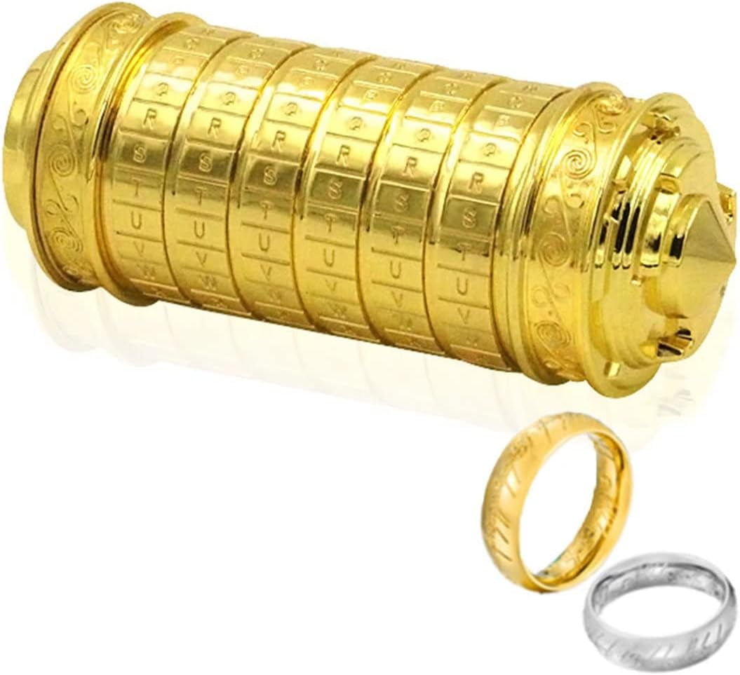 Gift Card Cryptex Definition Unique Cryptex Da Vinci Code Mini Cryptex Lock  Puzzle Boxes With Hidden Compartments Heavy Real Metal Novelty Birthday Big  Enough For Notes,Paper Da Vinci Puzzle Box What Is