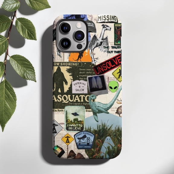 Cryptid Collage Tough Phone Case for iPhone 11, 11 Pro, 12, 12 Pro & 13 mini