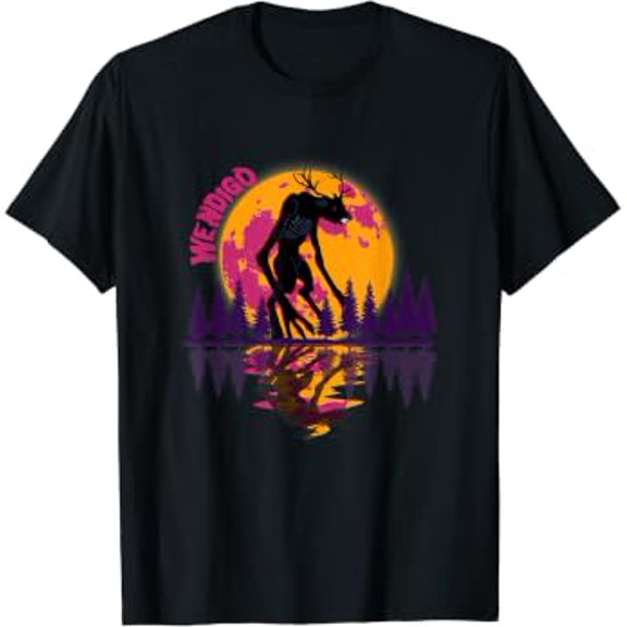 Cryptid Full Moon And Wendigo T-Shirt