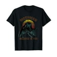 thumbnail image 1 of Cryptid Mothman Shirt Believe in Yourself Cryptozoology Black T-Shirt, 1 of 5