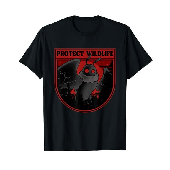 Cryptid Mothman Shirt Protect the Wildlife Cryptozoology T-Shirt