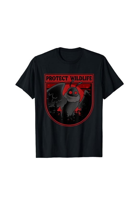 Cryptid Mothman Shirt Protect the Wildlife Cryptozoology T-Shirt