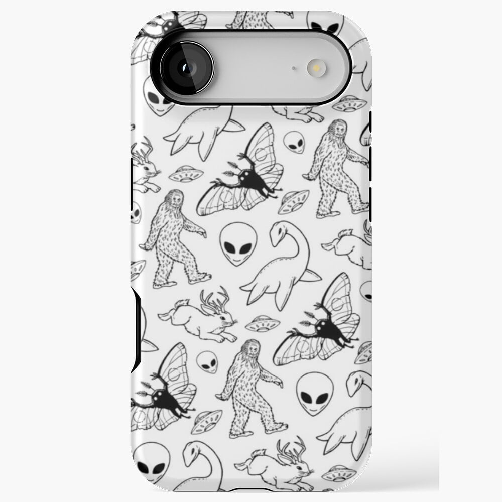 Cryptid Pattern Paranormal Creature Illustration Protective Cover for ...
