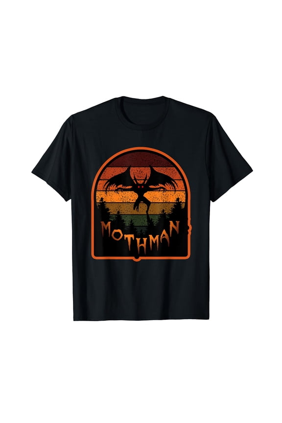 Cryptid Vintage Orange Mothman Folklore T-Shirt