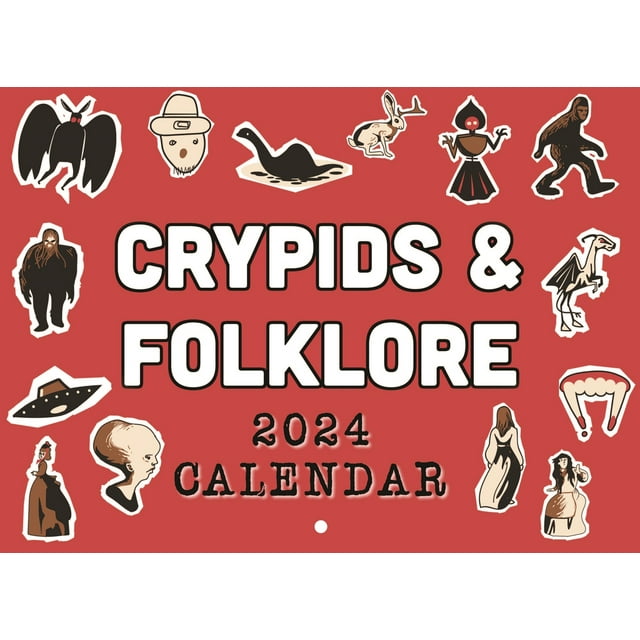 Cryptid and Folklore 2024 Wall Calendar Cryptid Folklore 2024 Calendar